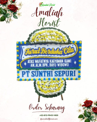 Papan Bunga Duka di Kedamaian