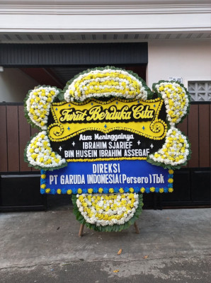Papan Bunga Duka di Kedamaian